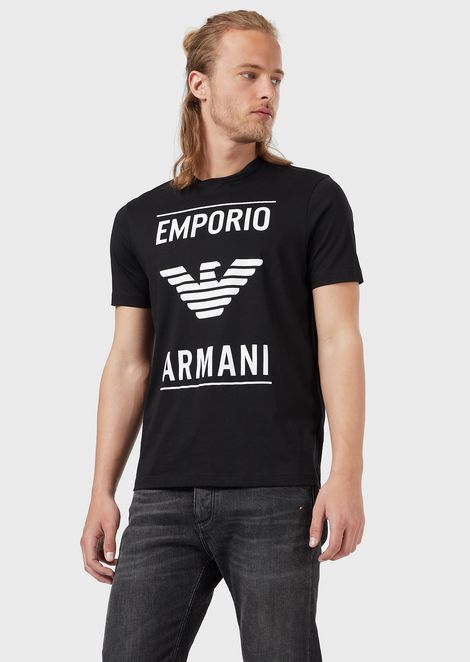 Tシャツ コットン製 ロゴプリント入り