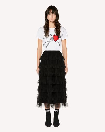 REDValentino Heart and arrow embroidered
t-shirt
