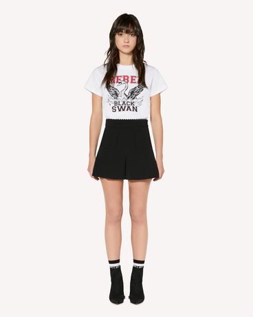 REDValentino "Rebel Black Swan" printed t-shirt