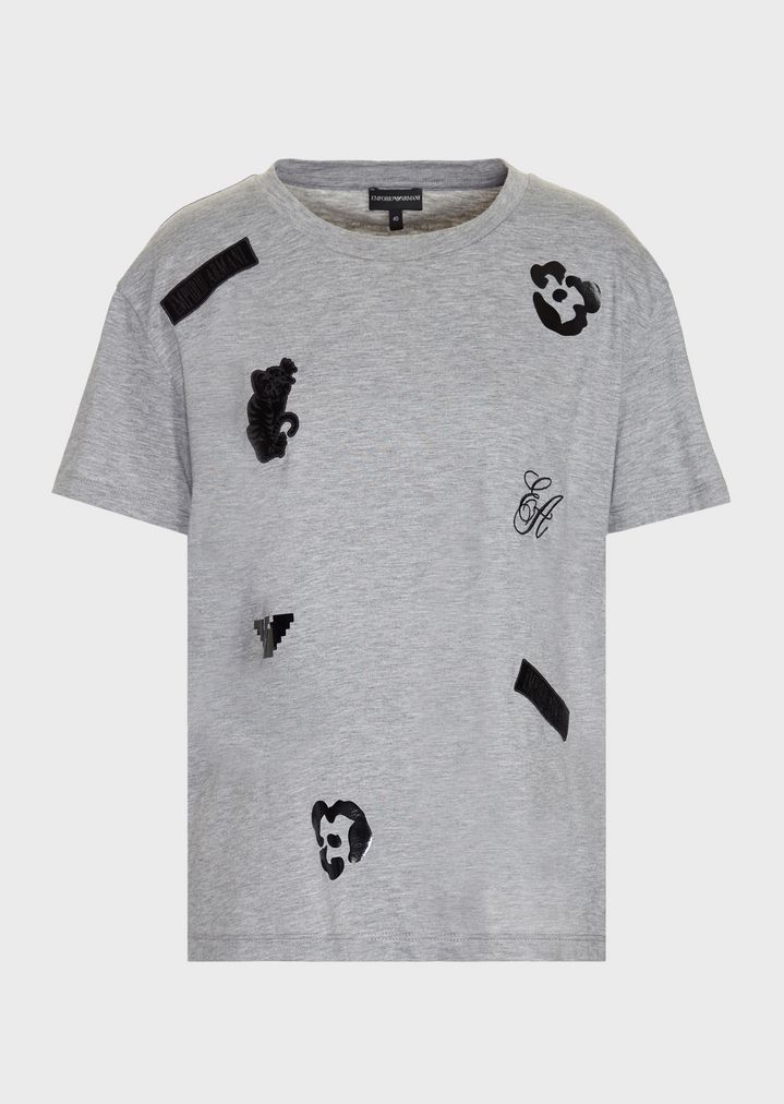mercerised-jersey-t-shirt-with-velvet-patch-prints-and-details mercerised-jersey-t-shirt-with-velvet-patch-prints-and-details