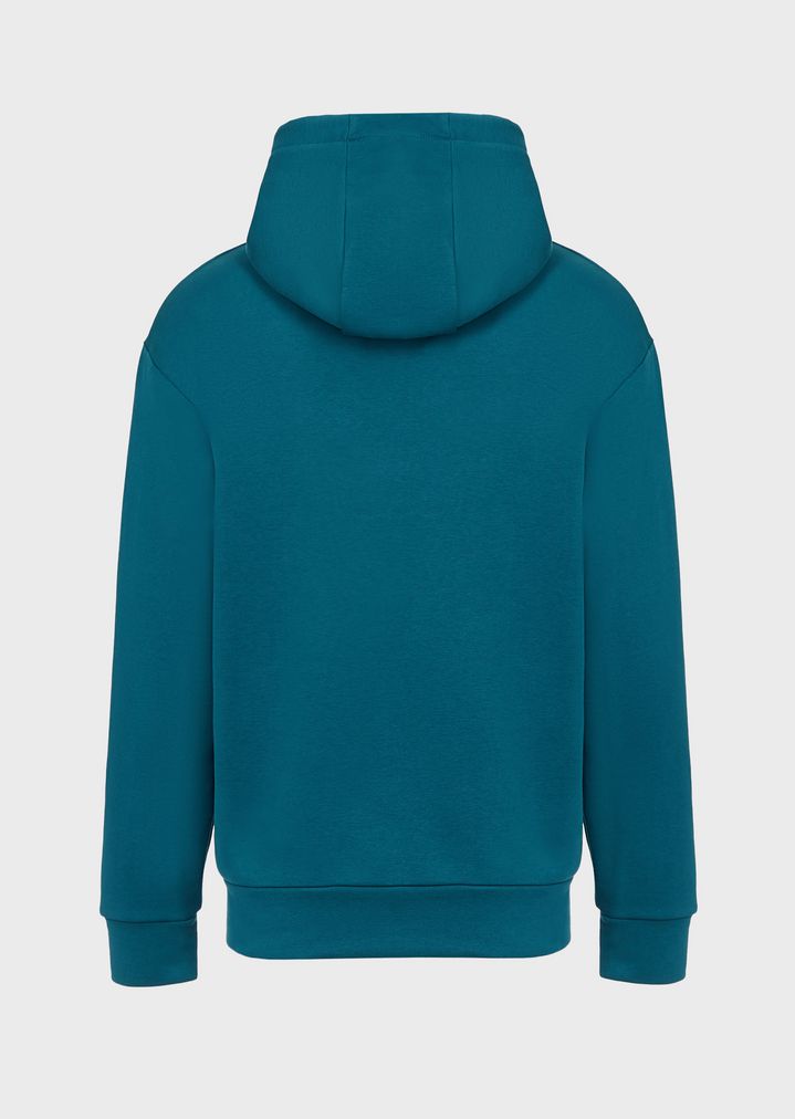 Sweatshirt aus Baumwolle mit Kapuze und gesticktem Logo Sweatshirt aus Baumwolle mit Kapuze und gesticktem Logo