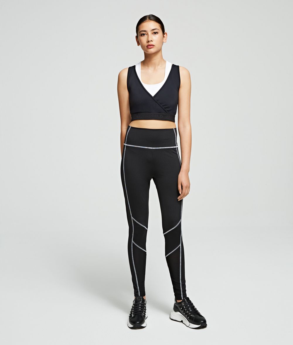 KARL LAGERFELD Rue St Guillaume Technical Top Tank Woman d