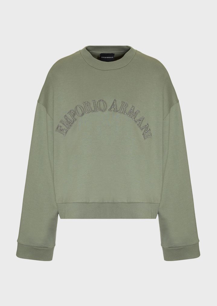 sweatshirt-with-matching-tone-logo-patches sweatshirt-with-matching-tone-logo-patches