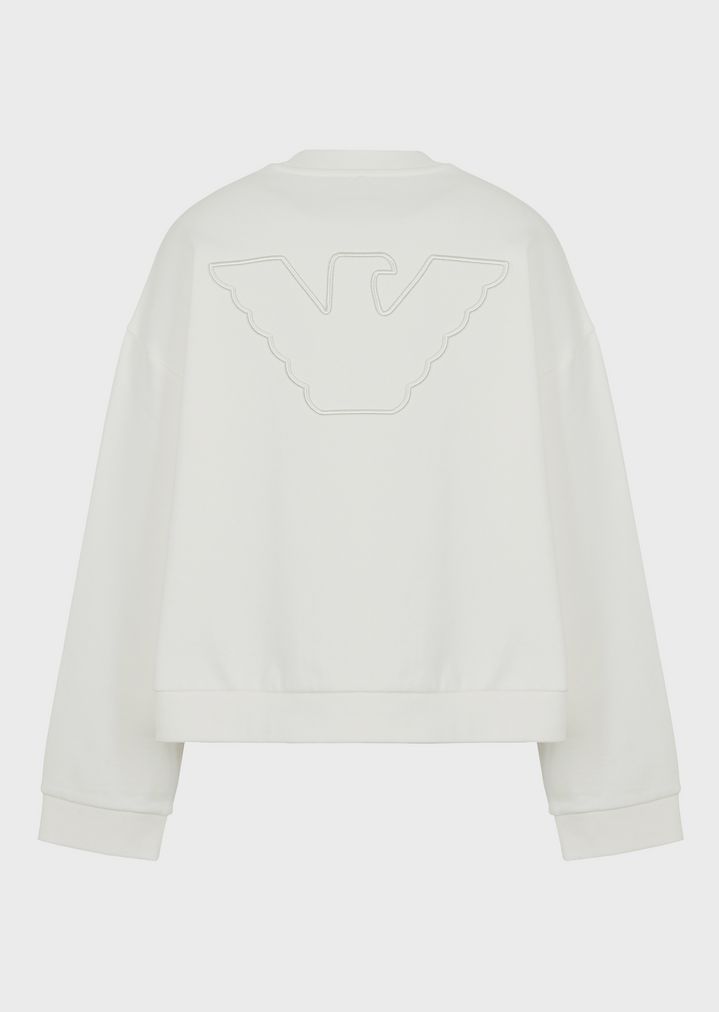 sweatshirt-with-matching-tone-logo-patches sweatshirt-with-matching-tone-logo-patches