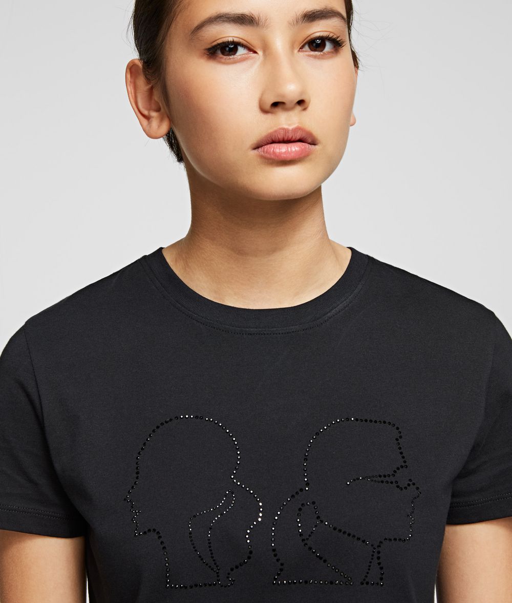KARL LAGERFELD Karl x Olivia Profile T-Shirt T-shirt Woman d