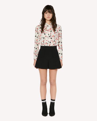 REDValentino Arrows printed silk top
