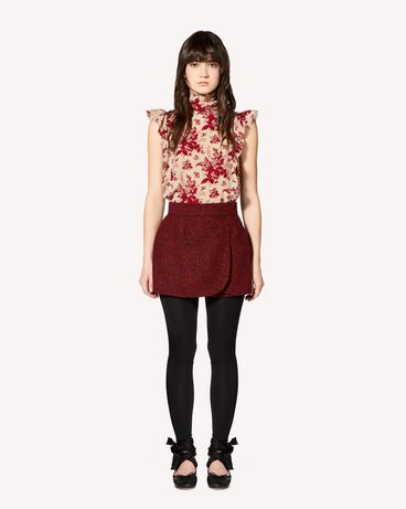 REDValentino Floral Tapestry printed silk top