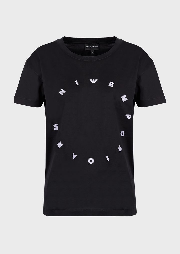t-shirt-in-mercerised-jersey-with-circular-logo t-shirt-in-mercerised-jersey-with-circular-logo