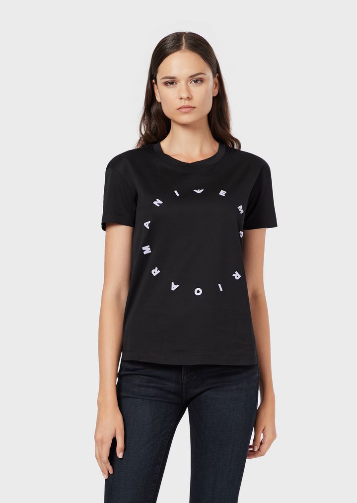 t-shirt-in-mercerised-jersey-with-circular-logo t-shirt-in-mercerised-jersey-with-circular-logo