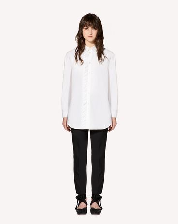 REDValentino Oversize stretch cotton poplin shirt