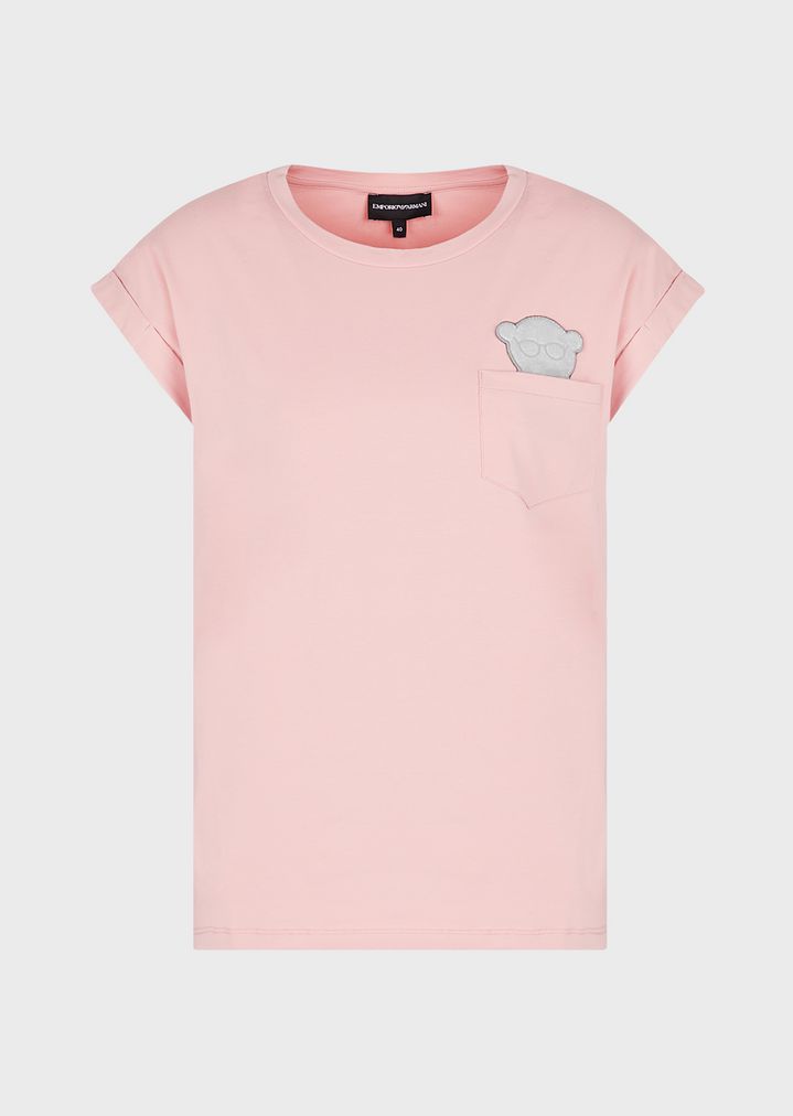 stretch-jersey-t-shirt-with-velvet-manga-bear-patches stretch-jersey-t-shirt-with-velvet-manga-bear-patches