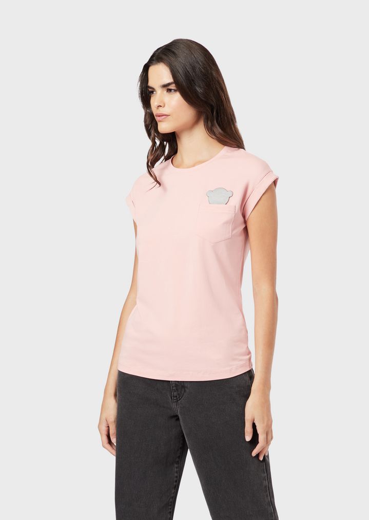 stretch-jersey-t-shirt-with-velvet-manga-bear-patches stretch-jersey-t-shirt-with-velvet-manga-bear-patches