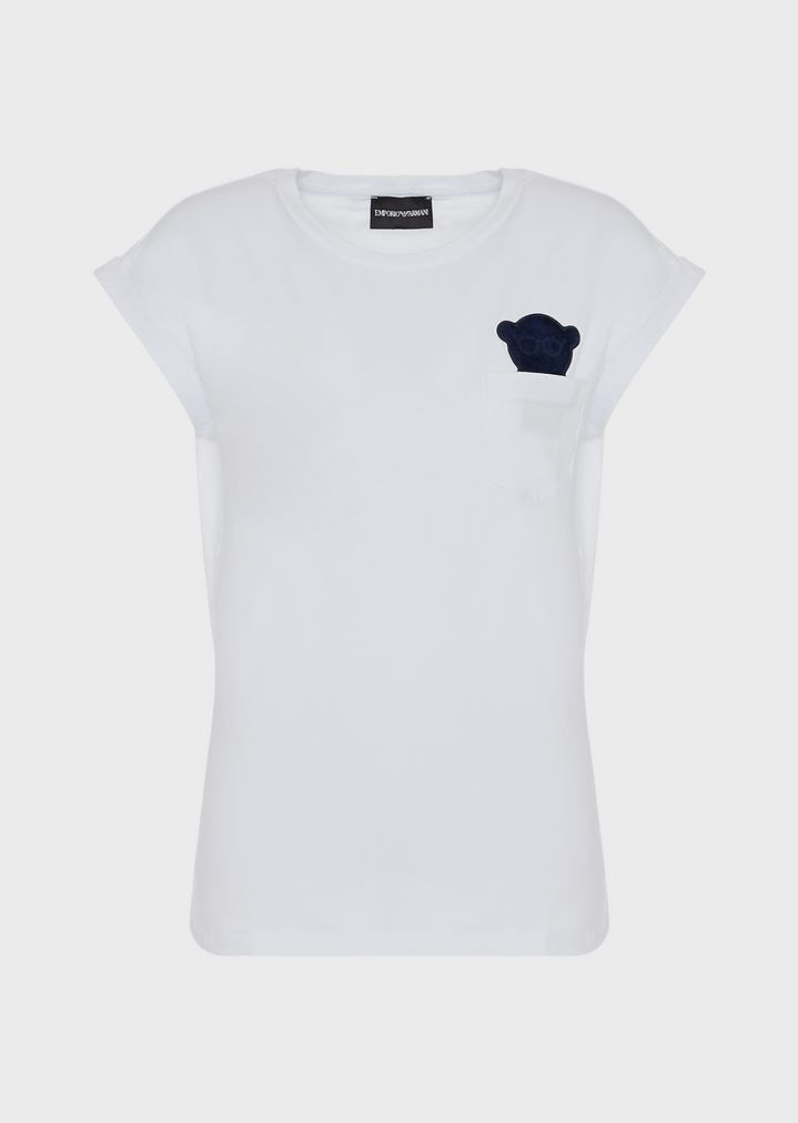stretch-jersey-t-shirt-with-velvet-manga-bear-patches stretch-jersey-t-shirt-with-velvet-manga-bear-patches