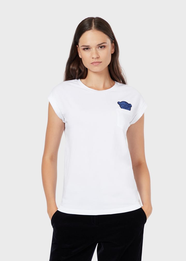 stretch-jersey-t-shirt-with-velvet-manga-bear-patches stretch-jersey-t-shirt-with-velvet-manga-bear-patches