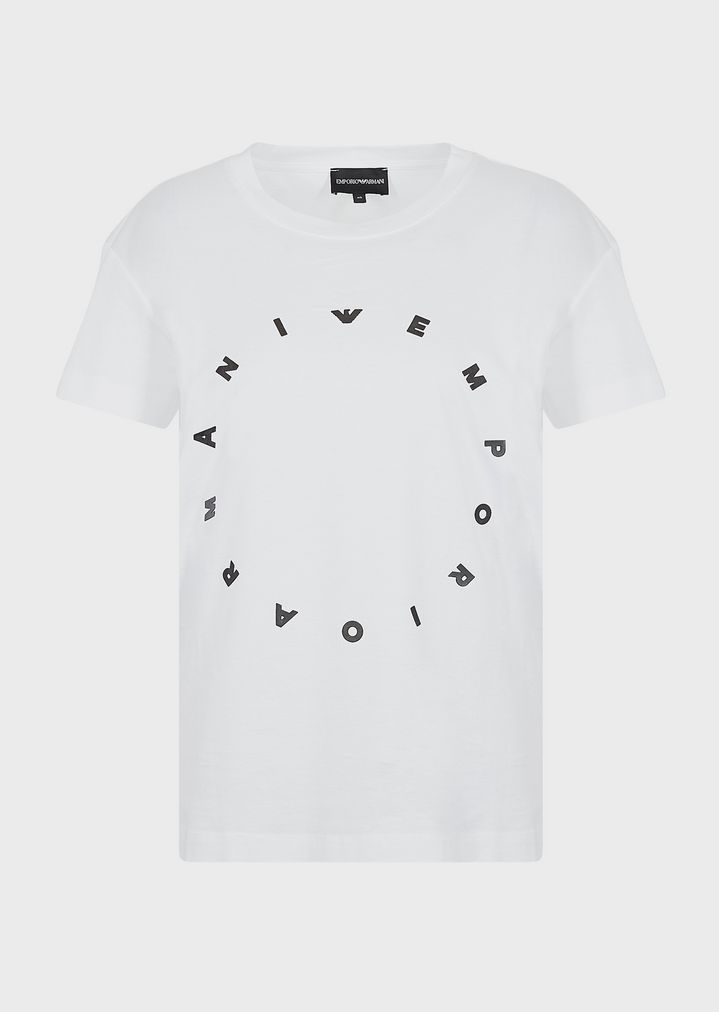 t-shirt-in-mercerised-jersey-with-circular-logo t-shirt-in-mercerised-jersey-with-circular-logo