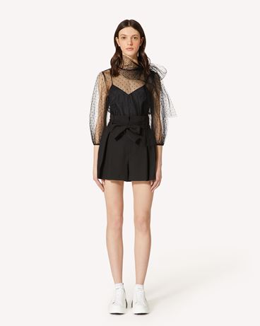 REDValentino Point d'esprit tulle top