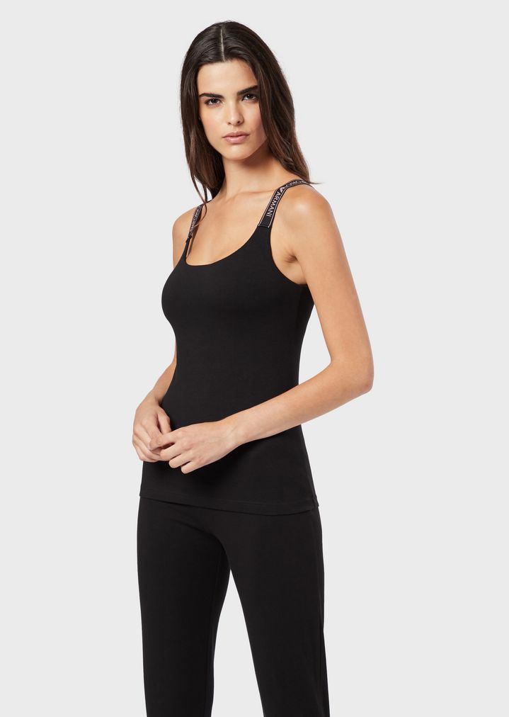 camiseta-de-punto-con-tirantes-con-logotipo camiseta-de-punto-con-tirantes-con-logotipo