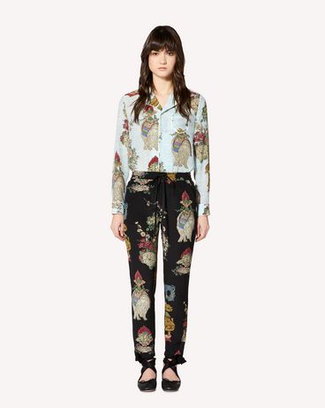 REDValentino Chinese Lacquer printed silk shirt