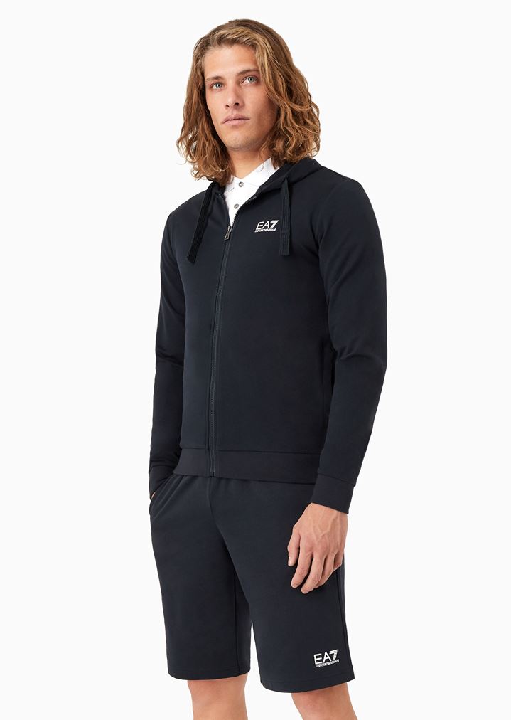 スウェットシャツ コットン製 ファスナー付き スウェットシャツ コットン製 ファスナー付き