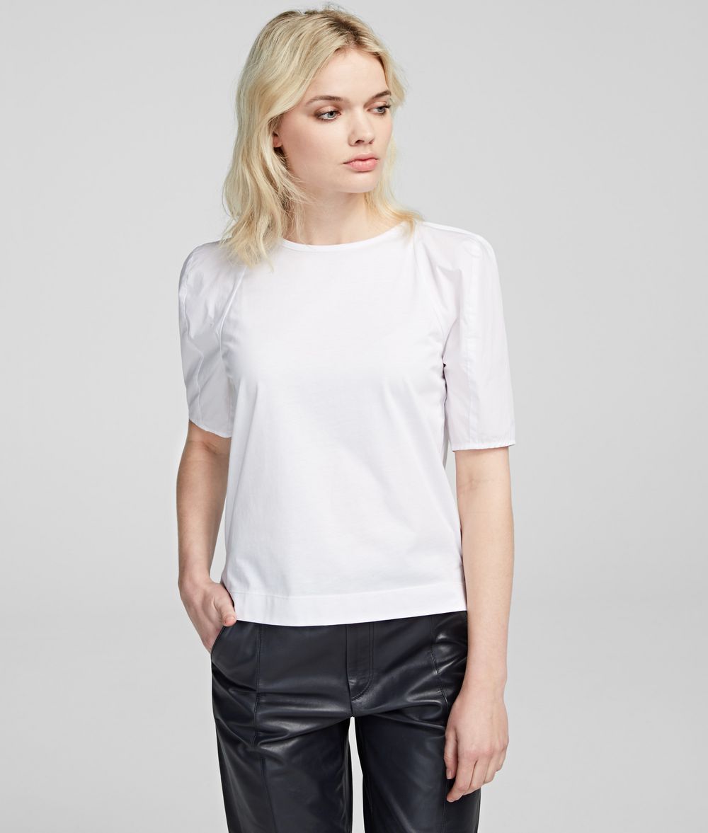 KARL LAGERFELD Volume Sleeve T-Shirt T-shirt Woman f