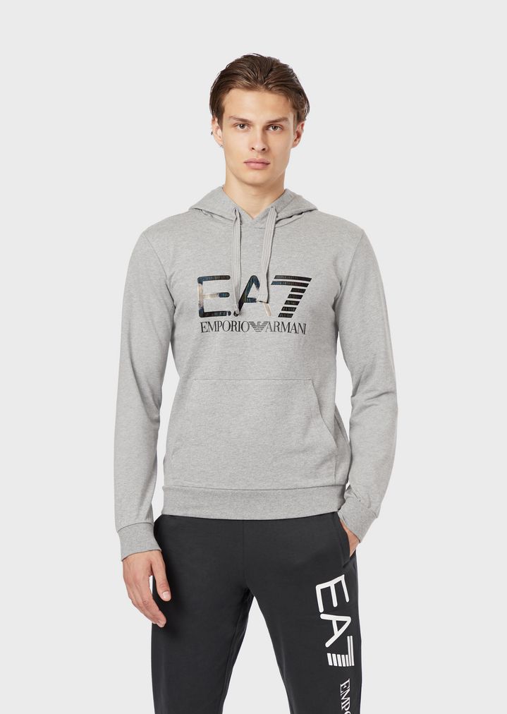 トレインロゴ ピュアコットンスウェットシャツ EA7ロゴ トレインロゴ ピュアコットンスウェットシャツ EA7ロゴ