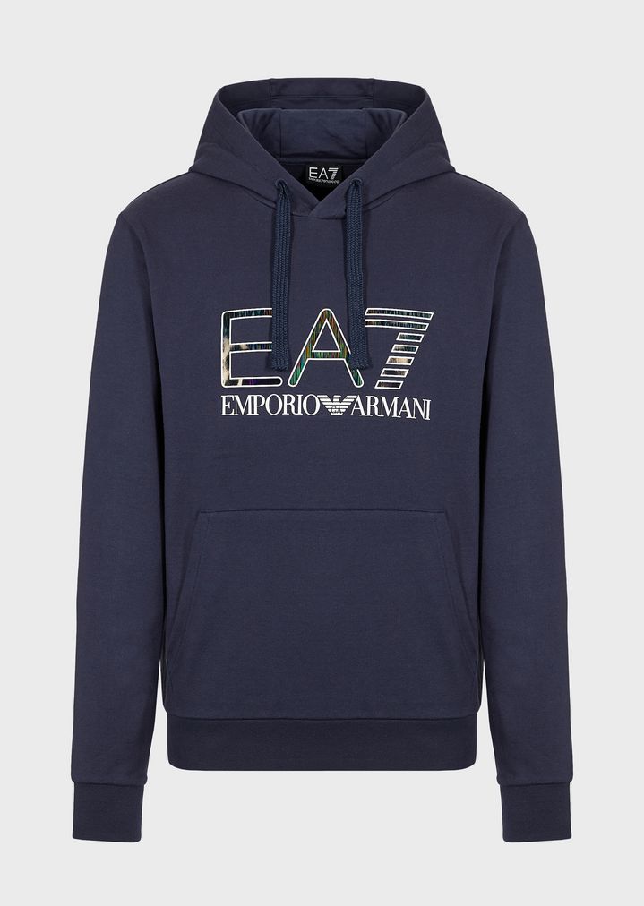 トレインロゴ ピュアコットンスウェットシャツ EA7ロゴ トレインロゴ ピュアコットンスウェットシャツ EA7ロゴ