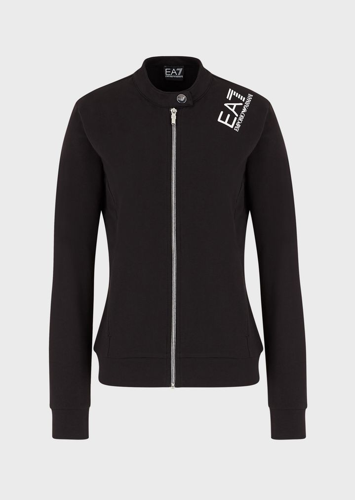 Full-zip sweatshirt in French terry fabric Full-zip sweatshirt in French terry fabric