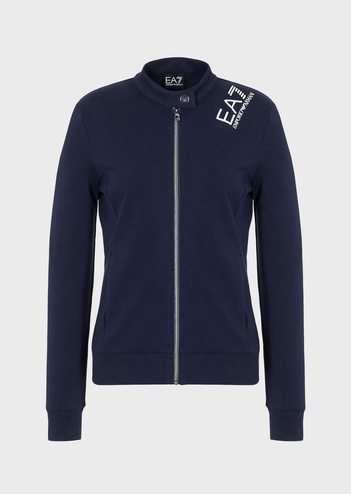 Full-zip sweatshirt in French terry fabric Full-zip sweatshirt in French terry fabric