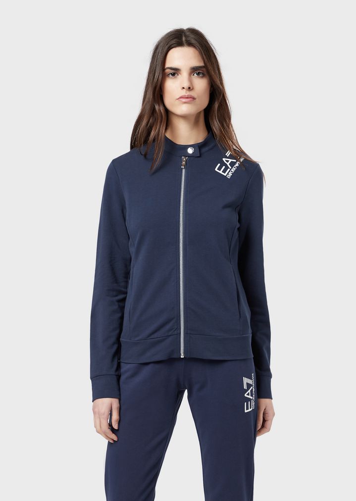 Full-zip sweatshirt in French terry fabric Full-zip sweatshirt in French terry fabric