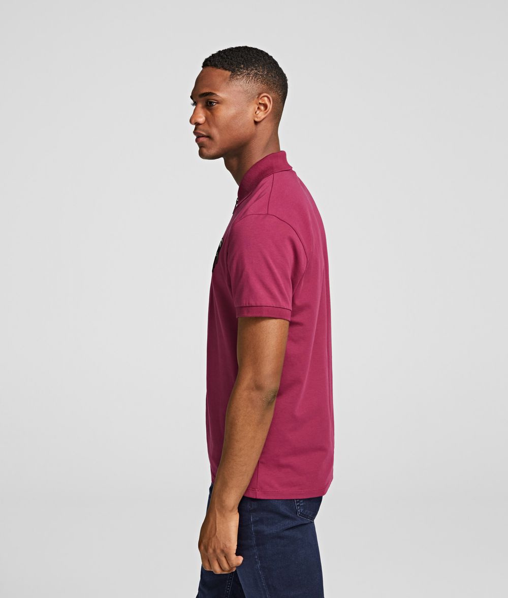 KARL LAGERFELD IKONIK ZIP POLO T-shirt Man d