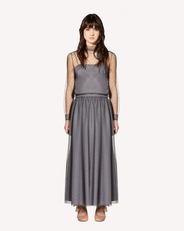 REDValentino Point d'Esprit tulle top