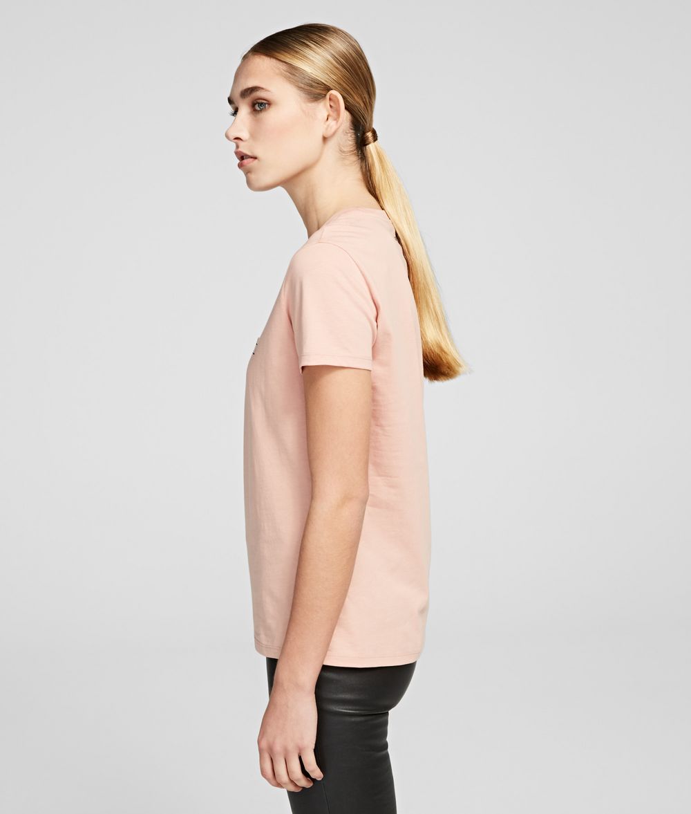 KARL LAGERFELD Double Logo T-shirt T-shirt Woman d