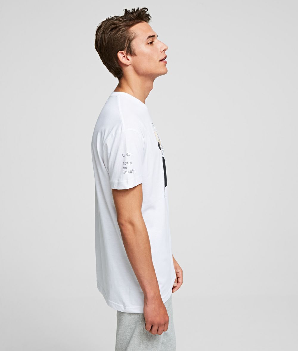 KARL LAGERFELD K/MET Portrait Tee T-shirt Woman d