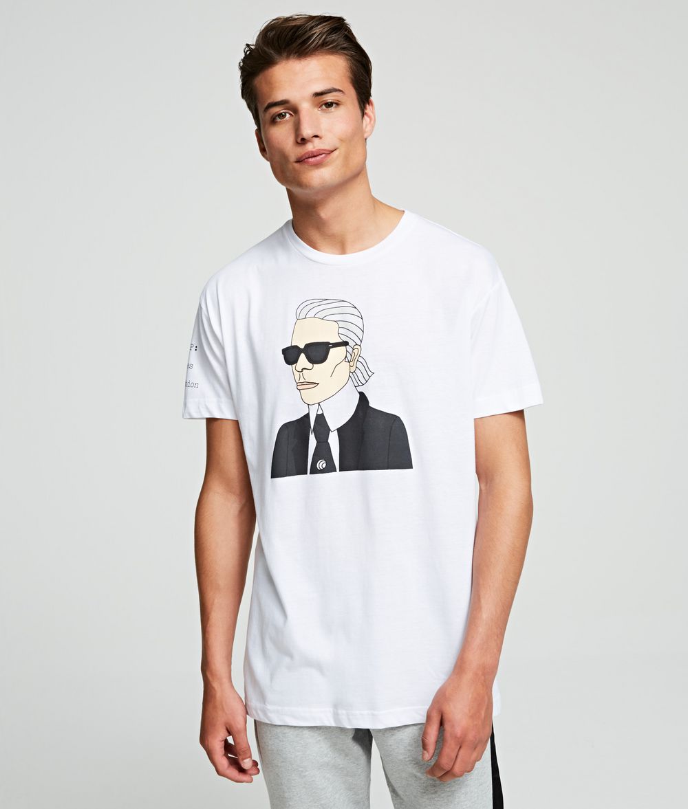 KARL LAGERFELD K/MET Portrait Tee T-shirt Woman f