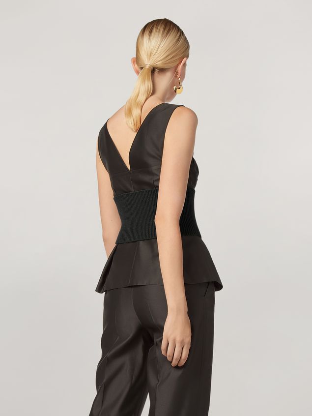 Top Marni Origami top in mikado techno silk Woman
