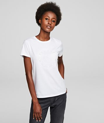 KARL LAGERFELD KARL'S TREASURE KAMEO COIN T-SHIRT KARL LAGERFELD KARL'S TREASURE KAMEO COIN T-SHIRT