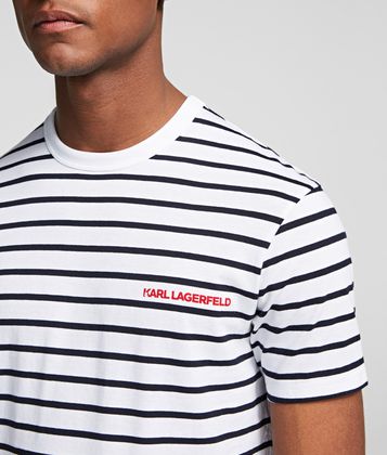 KARL LAGERFELD REPETITION LOGO TEE KARL LAGERFELD REPETITION LOGO TEE
