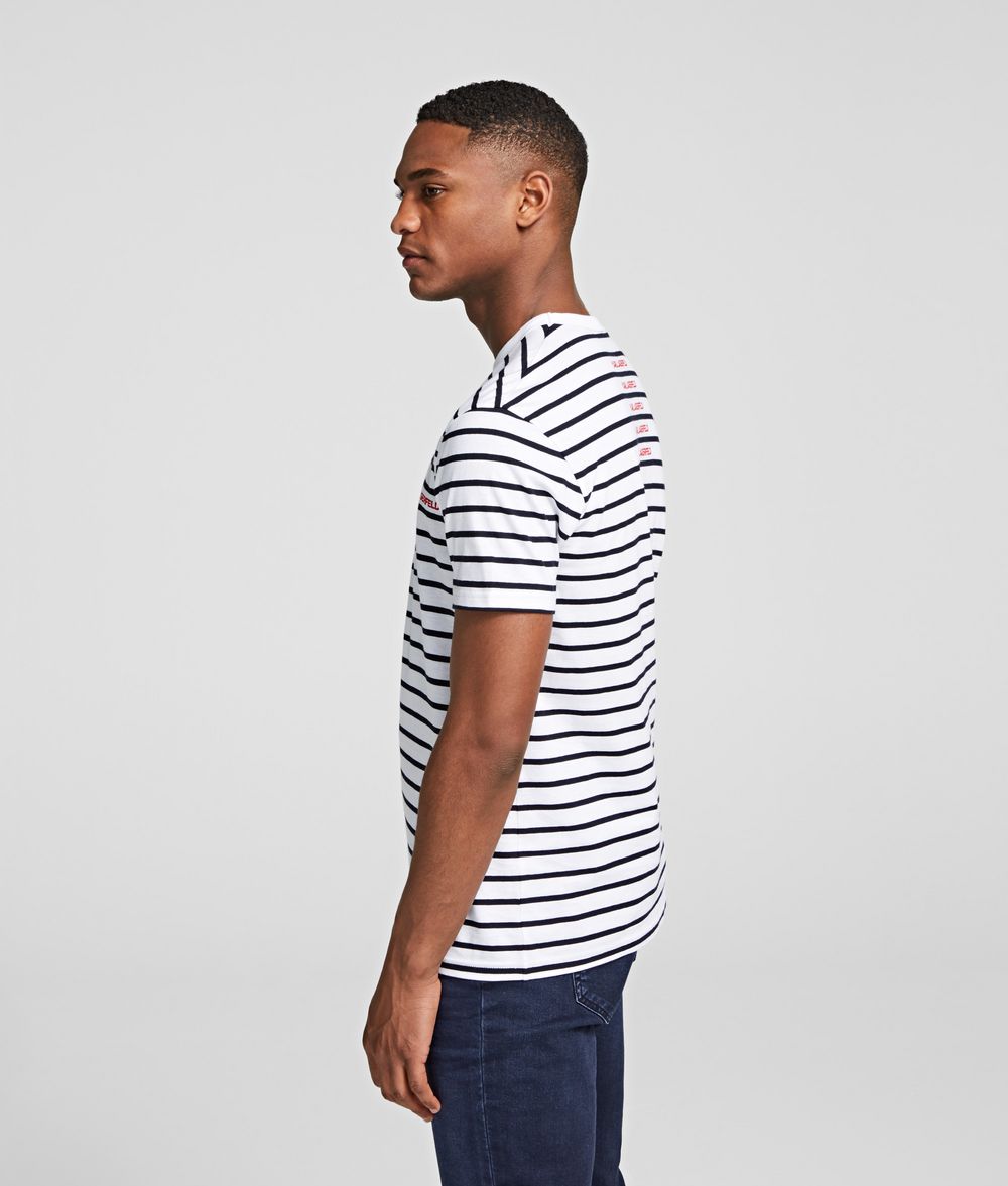 KARL LAGERFELD T-shirt à logo répété T-shirt Homme d
