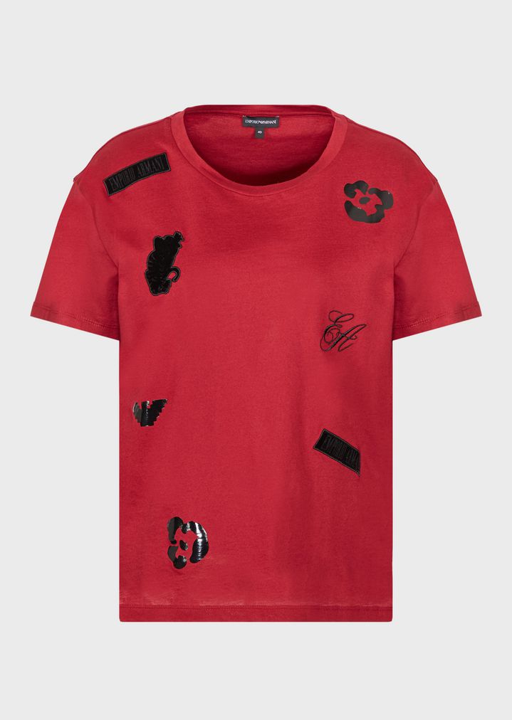 mercerised-jersey-t-shirt-with-velvet-patch-prints-and-details mercerised-jersey-t-shirt-with-velvet-patch-prints-and-details