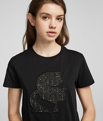 KARL LAGERFELD KARL BOUCLÉ T-SHIRT KARL LAGERFELD KARL BOUCLÉ T-SHIRT