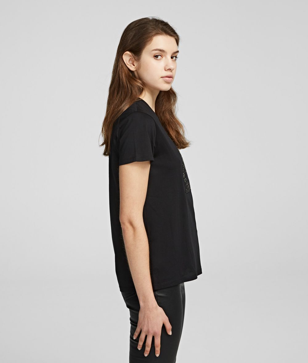 KARL LAGERFELD Karl Bouclé T-shirt T-shirt Woman d