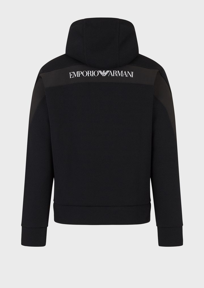 sudadera-con-cremallera-capucha-y-banda-con-logotipo sudadera-con-cremallera-capucha-y-banda-con-logotipo