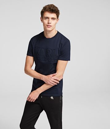 KARL LAGERFELD BLOCK LOGO T-SHIRT KARL LAGERFELD BLOCK LOGO T-SHIRT