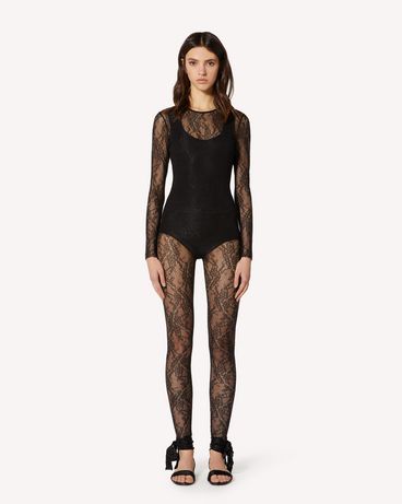 REDValentino Jersey lace bodysuit