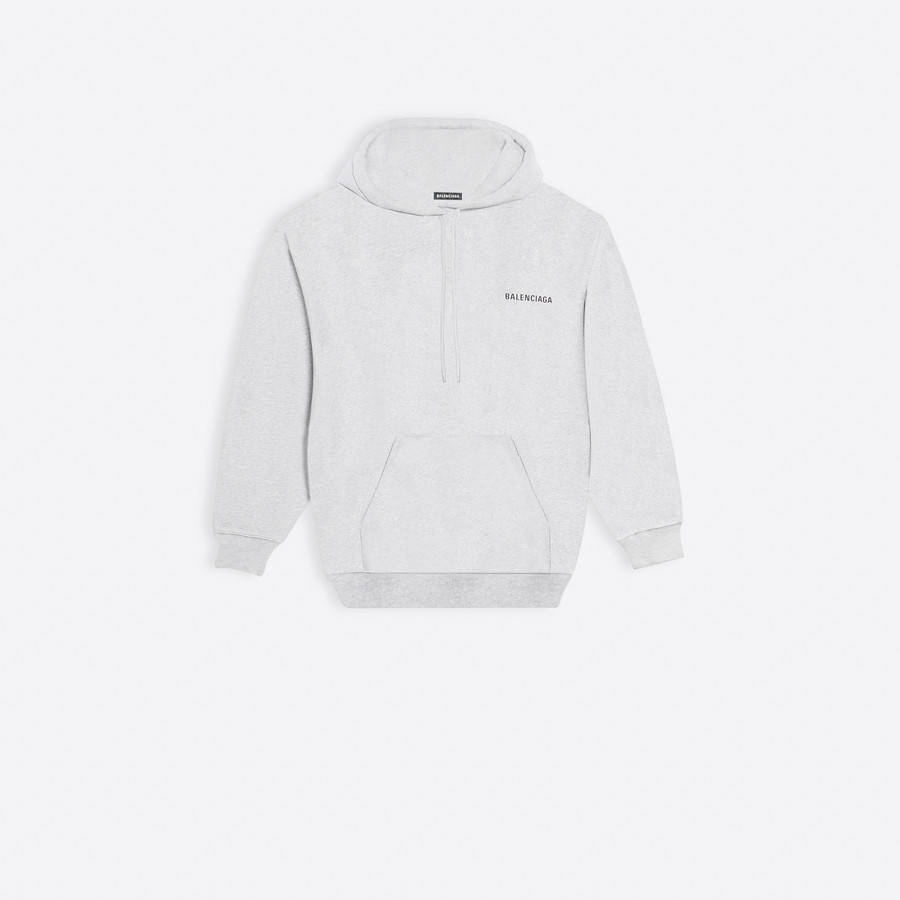 balenciaga hoodie mens grey