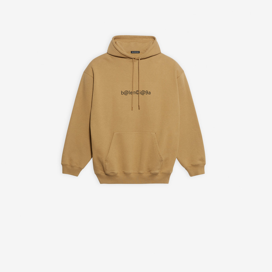 balenciaga hoodie mens brown