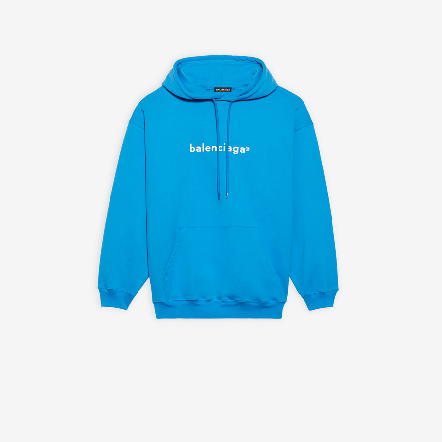 balenciaga hoodie womens blue