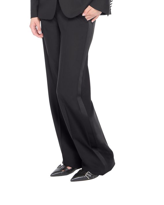 wide leg tuxedo pants