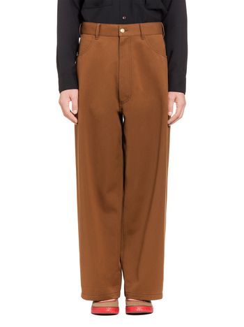 Marni Pants in cotton drill and polyester Man