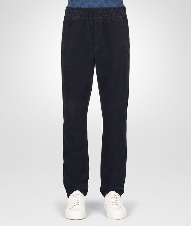 BOTTEGA VENETA DARK NAVY CORDUROY PANT Trousers and Shorts Man fp